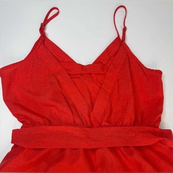 Flying Tomato Light Spaghetti Strap Wide Leg Jumpsuit With Pockets Medium - Picture 9 of 11